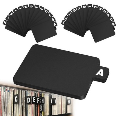 26X Vinyl Record Dividers A-Z Alphabet Tabs CD DVD File Storage