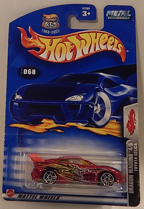 Toyota Celica 7th Generation Hot Wheels 2003-068 Dragon Wagons Blister variant