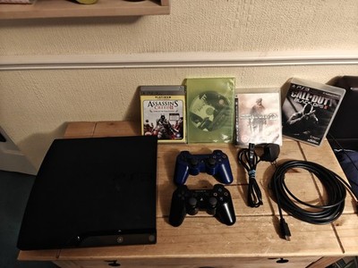 Sony PlayStation 3 Slim 320GB (CECH-2503B) Konsole Bundle mit 4 Spielen