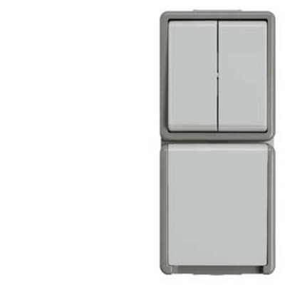 Siemens Schalterprogramm Serienschalter Delta Grau 5TA4815 1 St.