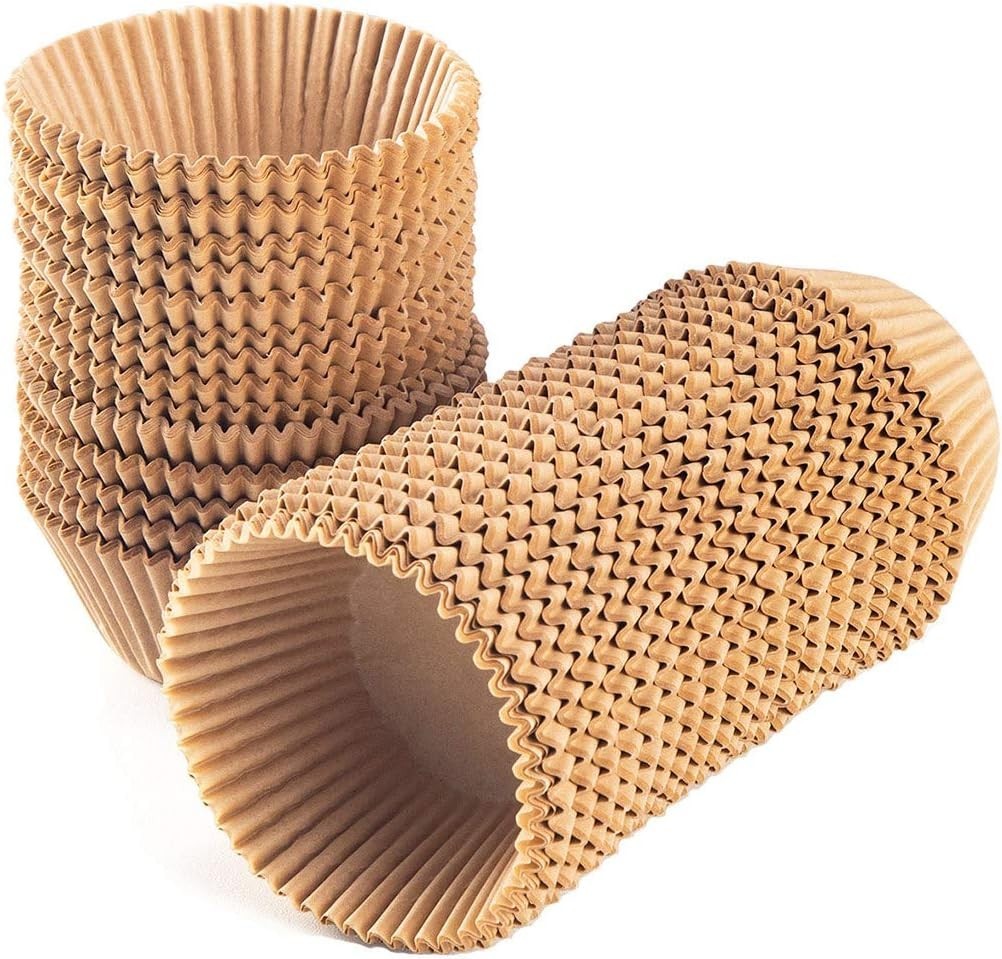 Standard Natural Cupcake Liners 500 or 200 Pc No Smell Grease-Proof Paper Muffin