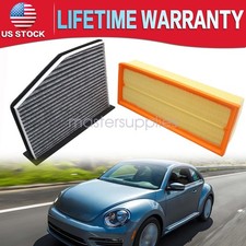 （Qty2）Air Cabin Filters Kit Fit Volkswagen Jetta Tiguan Passat Golf Audi Q3