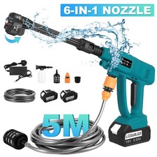 5.5Ah Battery 6 in 1 Cordless High Pressure Washer Gun Power Jet Washer Cleaner