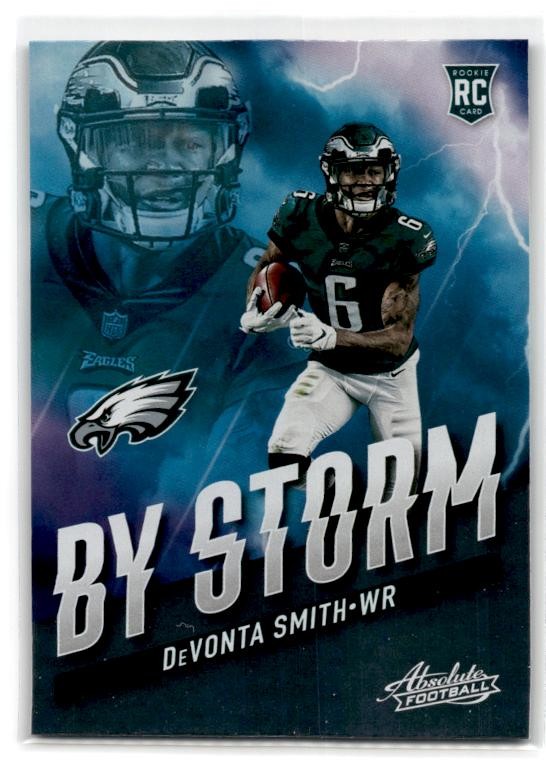 2021 Panini Absolute #BST-7 DeVonta Smith By Storm Philadelphia Eagles