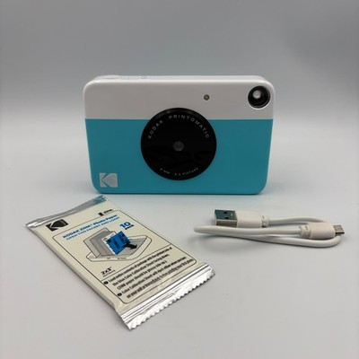 Kodak Printomatic Digital Instant Print Camera in Blue + Zinc Paper - Working
