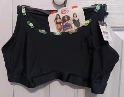 NWT Parade Bra and Thong Panty Set, 2XL, Black, Rosette Trim, Eightball Style