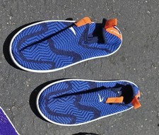 Speedo Junior Water Shoes Size M 2-3 Surf Strider Ultralight Blue Boys