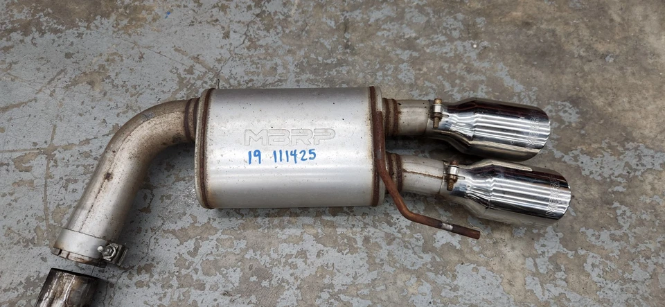 2018-2023 Ford Mustang GT 5.0L MBRP 3" Cat Back Street Profile Quad Tip - Image 2 of 4