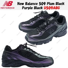 New Balance 509 Plum Black Purple Black U509ABG Men's Size