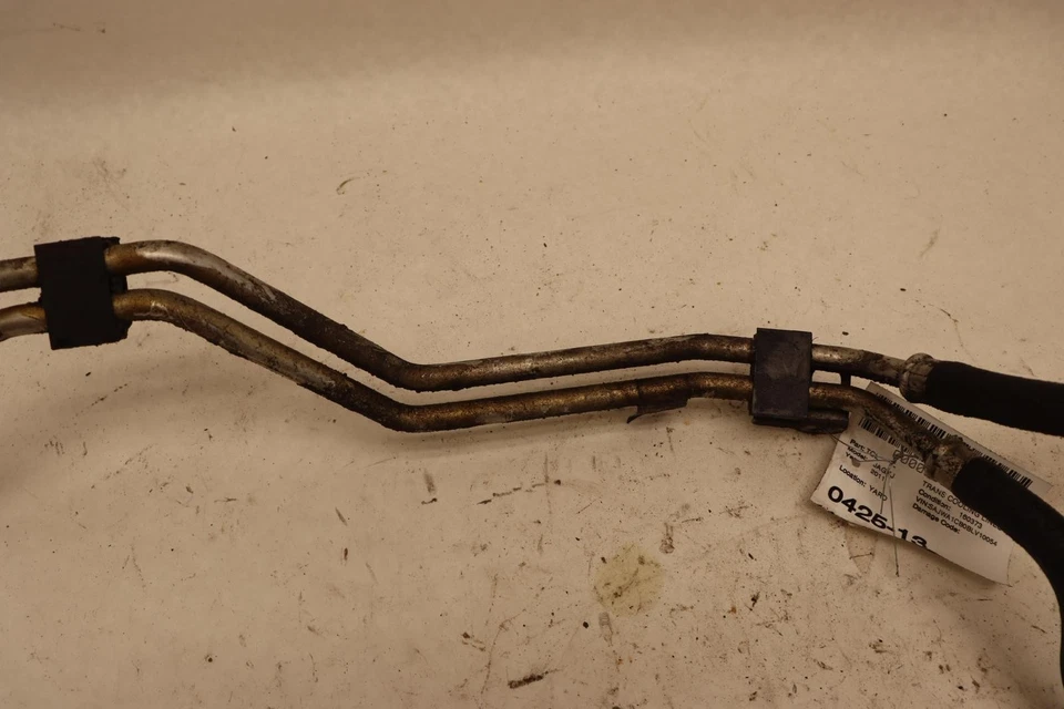 2010-2012 JAGUAR XJ 5.0L RWD A/T TRANSMISSION OIL COLER HOSE LINE PIPE OEM - Image 3 of 4