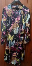 Biba Vibrant Tropical Statement Leopard  Summer Wrap Dress 14 Trending Wedding
