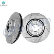Front Drilled Slotted Brake Disc Rotors 280mm For 2020-2022 Hyundai Venue