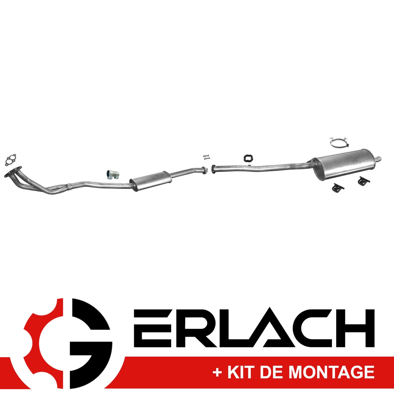 Échappement silencieux pour BMW E36 316i en acier inoxydable