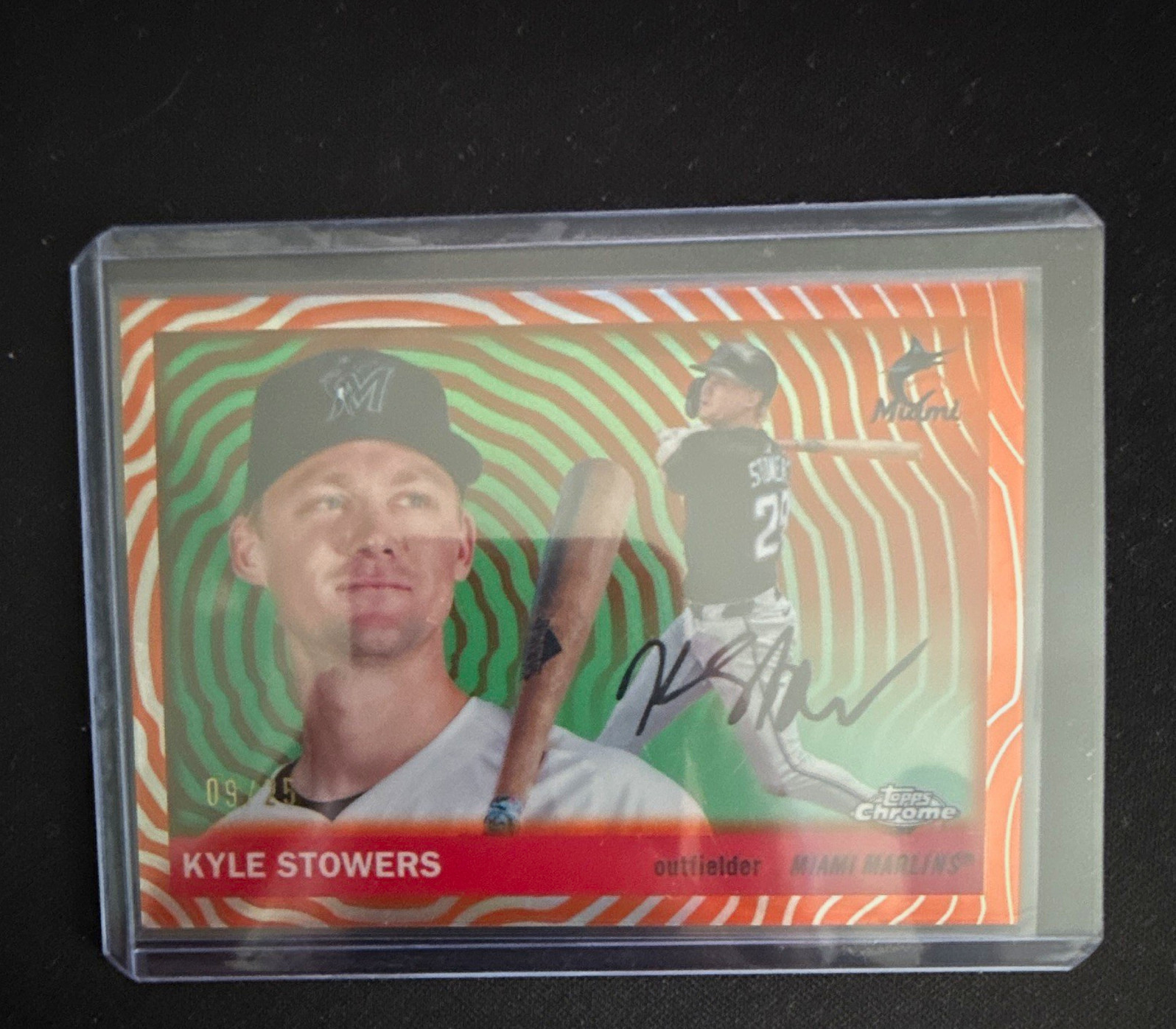 Topps 2025 Chrome Platinum Anniversary Kyle Stowers /25 Marlins