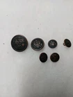 6 WW1 US MILITARY UNIFORM BUTTONS 3 DIFFERENT SIZES
