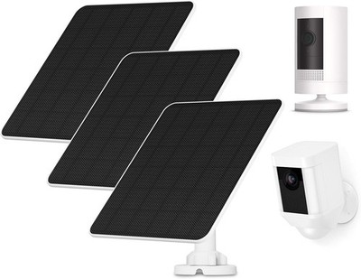 Solarpanel für Ring Kamera: Kompatibel mit Stick Up Cam/Pro, Spotlight Cam/Plus