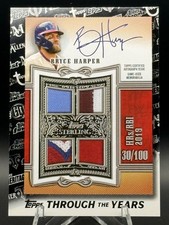 Bryce Harper 2021 Topps #TTY-8 Topps Through the Years Reprints Black /299