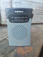 Radio Shack AM/FM Pocket Radio 12-586 Portable News Sports Retro Tested Works.