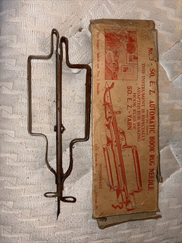 Automatic Hook Rug Needle No 3 SO E Z Yarn Wonderart 