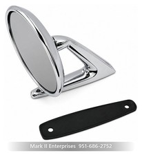 1961-1962 Lincoln Mirror - Left Or Right Side Round Head With Gasket Screws 1961-1962 Lincoln Mirror - Left Or Right Side Round Head With Gasket Screws