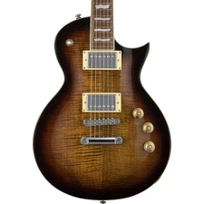 ESP LTD EC-256FM DBSB Singlecut FM Electric Guitar, Dark Brown Sunburst