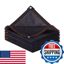 Shade-Cloth 85-90 for Garden Greenhouse Plants 10x18 FT, Black Sun-Block Shade
