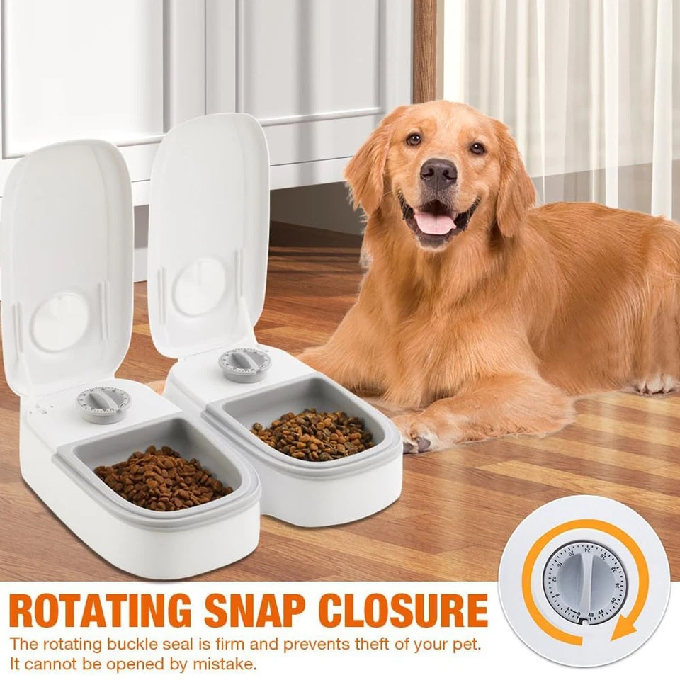 2-in-1 Futterautomat Katze Automatischer Futterspender für Katze und Hund Katzen - Bild 4 von 4