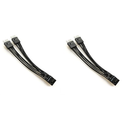 Hauptplatine  Audio VerläNgerung Kabel 9Pin 1 Buchse zu 2 Stecker Y Splitte3659