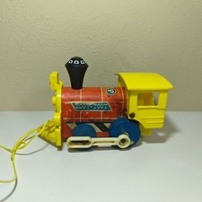 Vintage Fisher Price Toot-Toot Train 643 Engine 1964 Wood Made in USA
