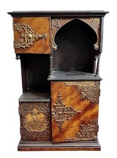 ANTIQUE JEWELRY CABINET. HISTORIC STYLE. WOOD AND METAL. SPAIN. 19TH-20TH.