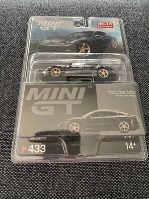 Mini GT #433 Porsche Taycan Turbo S Volcano Grey Metallic im Blister