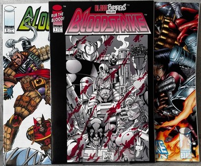 Bloodstrike #1 #2 #3 Image Comics 1993 Rob Liefeld Dan Fraga First Printing