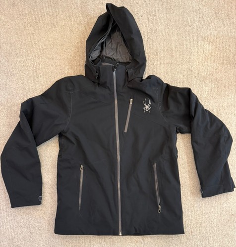 Spyder Chambers Jacket Small Black Used Broken Left Pocket Zipper (See Comments)