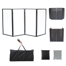 Facade Booth White Black w/Carry Bag Portable Event Facade Foldable Cover Screen