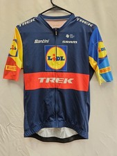 Santini Official 2025 Lidl-Trek Mens Team Issue Short Sleeve Cycling Jersey Sz L