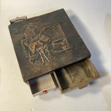 Vintage Copper Mikonos Souvenir Match Holder