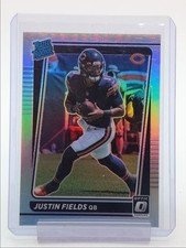 JUSTIN FIELDS 2021 DONRUSS OPTIC RATED ROOKIE HOLO PRIZM BEARS RC Q4731