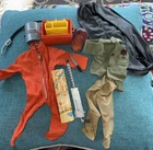 Vintage 1967 GI Joe Action Pilot Fighter Action Figure Suit And Other Access Lot