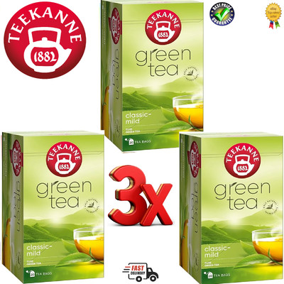 TEEKANNE Green Tea Classic Mild Herbal Tea 3 x Packs (60 Tea Bags)