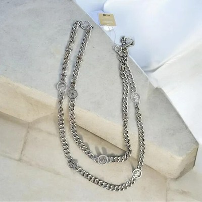 Michael kors mk circle curb chain belt/necklace/strap XXL/1X NWT NWT MICHAEL Mic