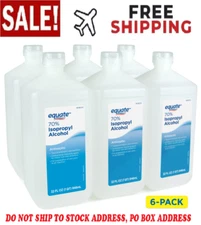 Equate 70% Isopropyl Alcohol Antiseptic Liquid, 6 PACK, (6 x 32 fl oz)