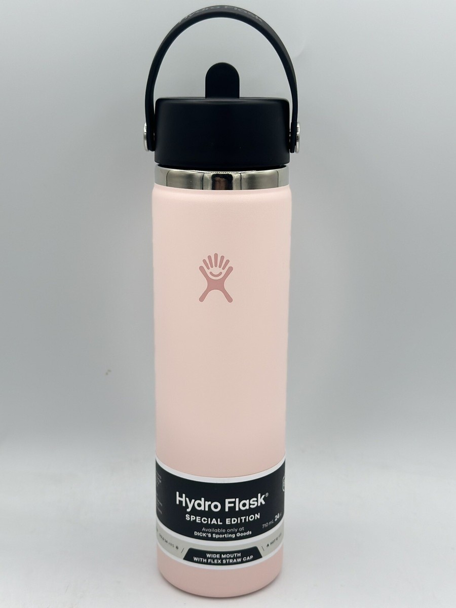 Water Bottle Hydroflask Pink Straw Lid Hydro Flask Dogwood