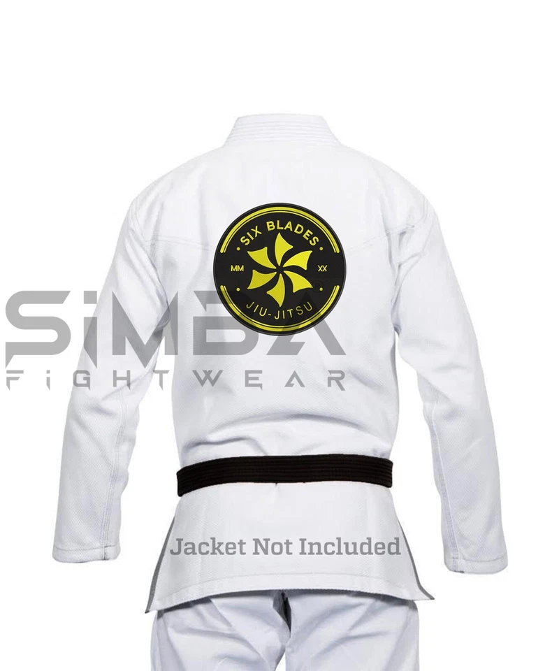 Bjj Gi Patches BJJ Martial Arts Kimono Patches Six Blades Embroidered Patches - Image 3 of 4