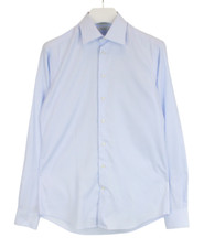 SUITSUPPLY Try On Slim Fit Formal Shirt Men's 40-7 / 15 3/4L Button Up Blue