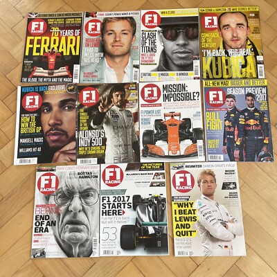 F1 Racing Magazine bundle 2017 X 11 issues