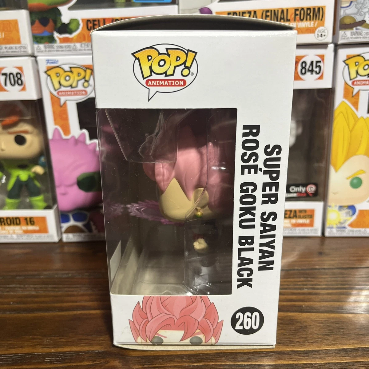 Funko Pop! Dragon Ball Z Super Saiyan Goku Rose #260 Hot Topic! RARE,  VAULTED!