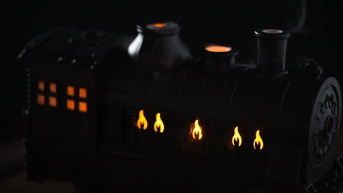 TrainAirHumidifireTrainShape Mini Aromatherapie Diffusor Cool Mist Luft mit LED-Licht - Video 1 von 1