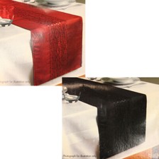 Glitter Sequins Embroidered Taffeta Table Cloth Runner Christmas Decoration