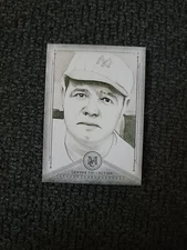 2019 Museum Collection Baseball Babe Ruth Canvas Collection Signed Sketch SD0231
