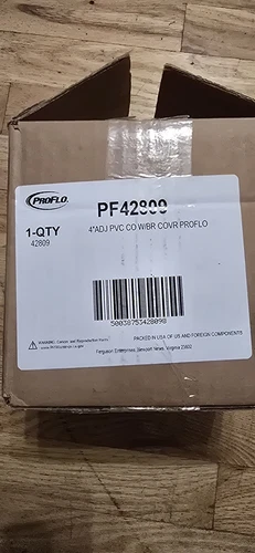 PROFLO PF42809 6" Brass Cover with 4" Adjustable Cleanout - N/A - Picture 2 of 2